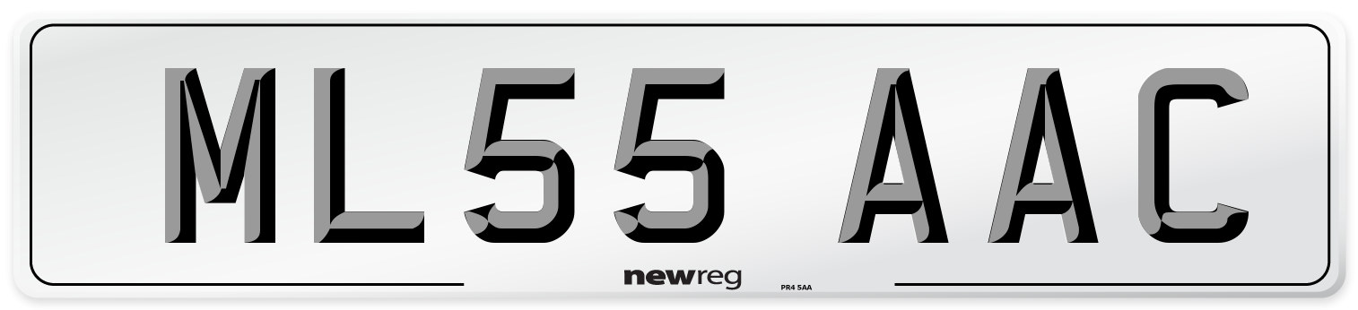ML55 AAC Number Plate from New Reg